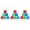 18Pcs Rubber Reaction Training Balls Hexagonal Shape for Speed Agility 8