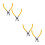 4Pcs Durable Yellow Animal Ear Tag Applicator Tool for Farm Tagging 5