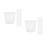 30Pcs White Plastic Hydroponic Cups Slotted Mesh Net Pots for Garden 8