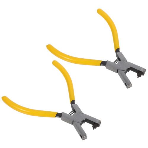 4Pcs Durable Yellow Animal Ear Tag Applicator Tool for Farm Tagging 1