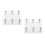2Pcs Home Card Pressing Tool White Acrylic Card Flatten Device 9