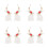 4Pcs Cute Multi Color Bunny Dangle Earrings Lightweight Easter Jewelry 8