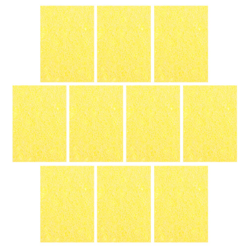 30Pcs Yellow Sponge Pad for Soldering Iron Tip Cleaner High Absorbency 2