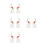 4Pcs Cute Multi Color Bunny Dangle Earrings Lightweight Easter Jewelry 9