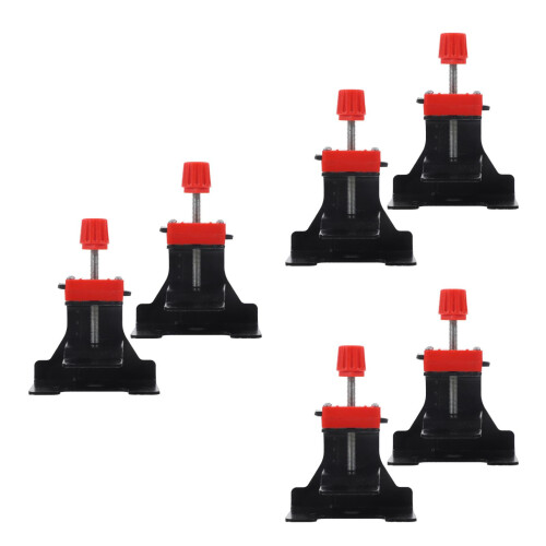 6Pcs Foldable Tile Height Adjuster Black Tile Riser Tool 2