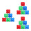 18Pcs Rubber Reaction Training Balls Hexagonal Shape for Speed Agility 4