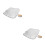 2Pcs Durable Car Snow Cover Window Shield Silver Pe Cotton Blend 6