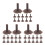 150Pcs Light Brown Plastic Tree Base Holders for Architectural Models 9
