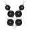 8Pcs Compact Pulley Teaching Aid Plastic Iron for Student Experiments 3