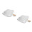 2Pcs Durable Car Snow Cover Window Shield Silver Pe Cotton Blend 4