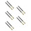 10Pcs Bamboo Metal Pencil Extender Holders for Home Office Use 9