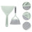 2Sets Household Mini Cleaning Broom and Dustpan Green Plastic Set 10