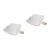 2Pcs Durable Car Snow Cover Window Shield Silver Pe Cotton Blend 8