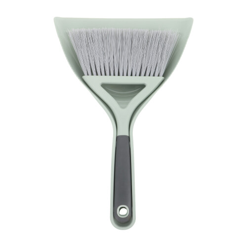 2Sets Household Mini Cleaning Broom and Dustpan Green Plastic Set 1