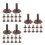 150Pcs Light Brown Plastic Tree Base Holders for Architectural Models 8