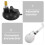 4Pcs Durable PVC Table Tennis Trainer with Suction Cup for Home Use 5