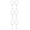 6Pcs Silver Mirror Hanging Ornaments with Pearl for Blessing 6