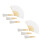 8Sets Handheld Folding Bamboo Fans Unpainted DIY Craft Fan Kit 4