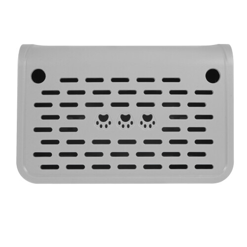 3Pcs ABS Cat Litter Box Ramp Silver Elevated Step with Resting Space 2