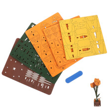 3Pièces Kit Bouquet Artificiel Tulipes Bois Jeu Enfants