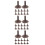 150Pcs Light Brown Plastic Tree Base Holders for Architectural Models 5