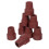 16Pcs Lightweight Brown Rubber Tips for Trekking and Walking Sticks 2