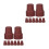 16Pcs Lightweight Brown Rubber Tips for Trekking and Walking Sticks 4