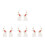 4Pcs Cute Multi Color Bunny Dangle Earrings Lightweight Easter Jewelry 10