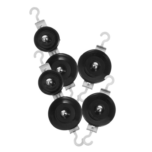 8Pcs Compact Pulley Teaching Aid Plastic Iron for Student Experiments 1