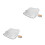 2Pcs Durable Car Snow Cover Window Shield Silver Pe Cotton Blend 9