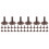 150Pcs Light Brown Plastic Tree Base Holders for Architectural Models 6