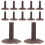 150Pcs Light Brown Plastic Tree Base Holders for Architectural Models 3