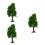 3Pcs Green Mini Plastic Trees for Model Train Layouts and Dioramas 10