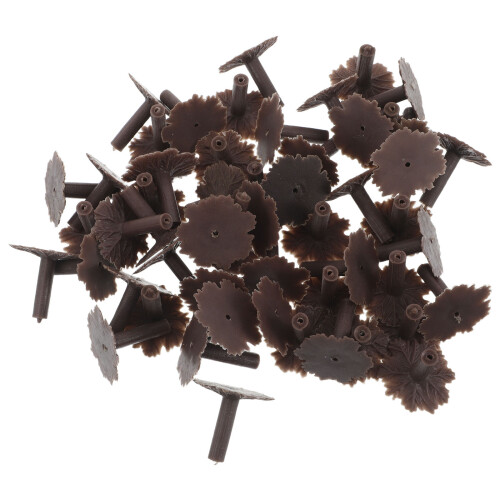 150Pcs Light Brown Plastic Tree Base Holders for Architectural Models 1
