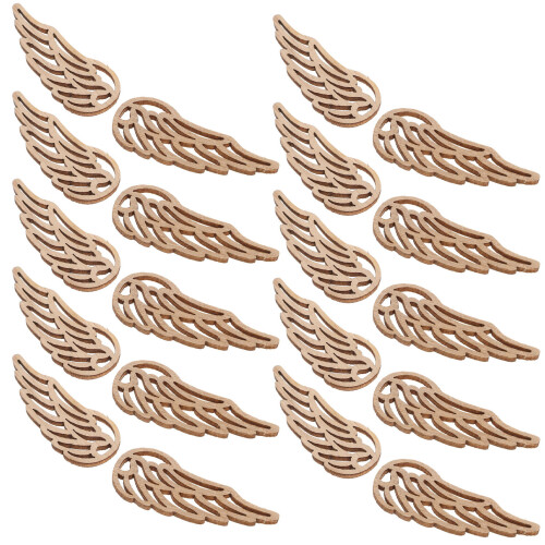 100St Rustic Lichtbruine Engelvleugel Voor DIY En Decor