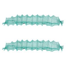 4Pcs Portable Fishing Nets Foldable Green Nylon Iron Crawfish Trap