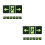 8Pcs Glow in Dark Exit Direction Stickers Durable Acrylic Safety Signs 5
