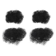 20Pcs Kids Black Afro Puff Synthetic Bun Hairpin Comfortable Fit