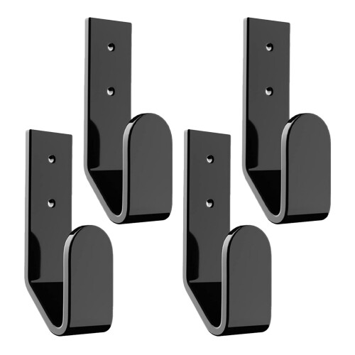 16Pcs Universal Keyboard Wall Mount Bracket Acrylic Holder Black 1
