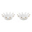 2Pcs Stylish Ceramic Nail Art Cup White Replaceable Manicure Dish 4