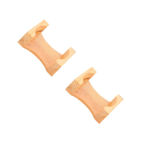 2Pcs Portable Chocolate Bamboo Coaster Holder Mat Organizer 2