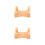 2Pcs Portable Chocolate Bamboo Coaster Holder Mat Organizer 5