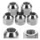 15Pcs Silver Stainless Steel Open Cap Wheel Nuts for Easy Replacement 9