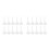 20Pcs White Plastic Soup Ladles Multifunctional Kitchen Serving Spoons 4