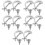 10Pcs Silver Aluminum Stage Lamp Clamps Durable Truss Light Hooks 8