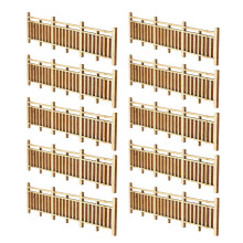 30Pcs Sturdy Wooden Mini Fence for Farm Animals and Landscape Decor