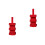 2Pcs Red Fire Extinguisher Straps Adjustable Nylon for Vehicle Mount 10