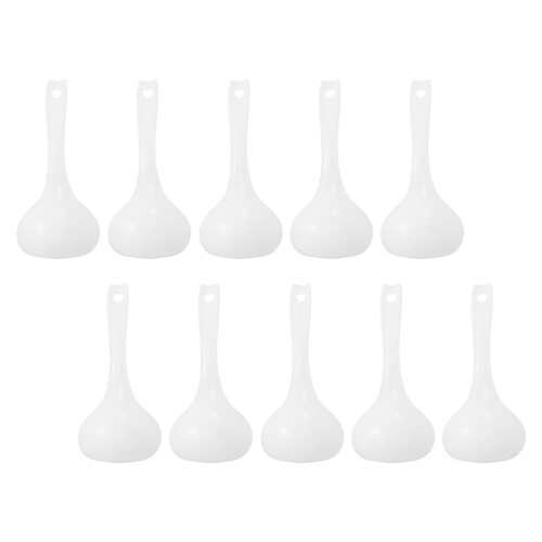 20Pcs White Plastic Soup Ladles Multifunctional Kitchen Serving Spoons 1