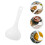 20Pcs White Plastic Soup Ladles Multifunctional Kitchen Serving Spoons 9
