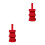 2Pcs Red Fire Extinguisher Straps Adjustable Nylon for Vehicle Mount 7